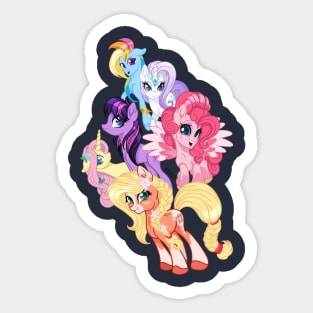 My Little Pony G5 Inspired Mane 6 Sticker